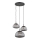 Argon 1493 - Luster na sajli TRINI 3xE27/15W/230V crni