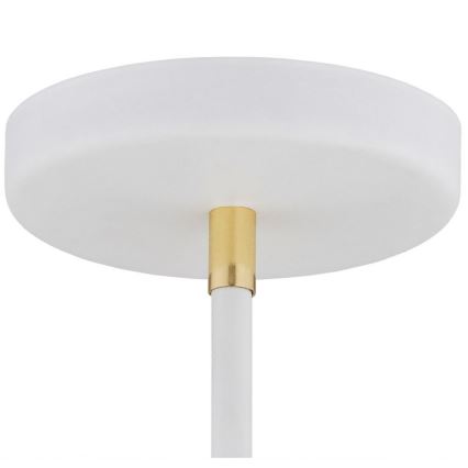Argon 1773 - Viseći luster AVALONE 4xE27/15W/230V bela/zl.