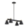 Argon 1774 - Viseći luster AVALONE 4xE27/15W/230V crni/zl.