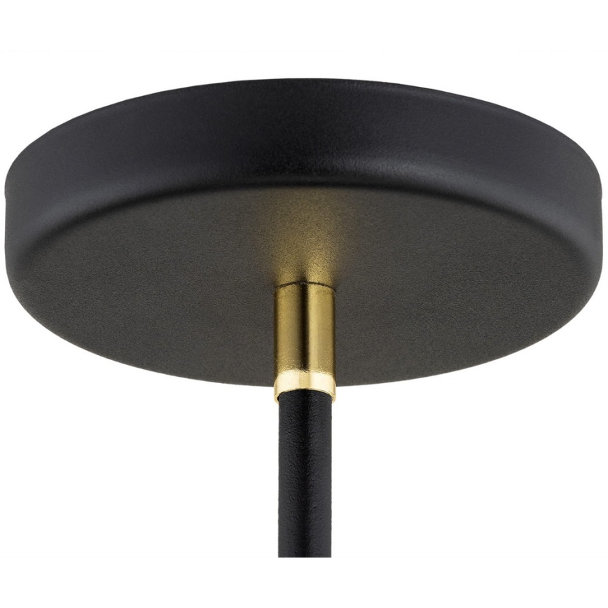 Argon 1774 - Viseći luster AVALONE 4xE27/15W/230V crni/zl.