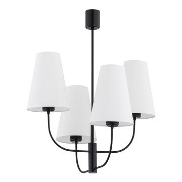 Argon 1822 - Viseći luster SAFIANO 4xE27/15W/230V crni
