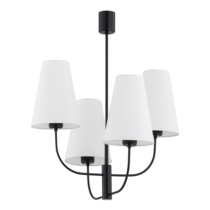 Argon 1822 - Viseći luster SAFIANO 4xE27/15W/230V crni