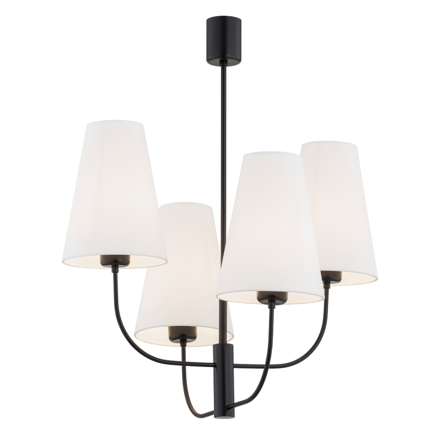Argon 1822 - Viseći luster SAFIANO 4xE27/15W/230V crni