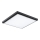 Argon 1826 - Plafonjera CARLSON 4xE27/15W/230V 60x60 cm crni