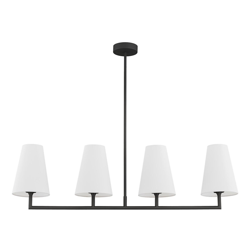 Argon 1831 - Viseći luster SAFIANO 4xE27/15W/230V crni