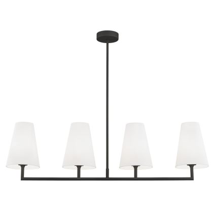 Argon 1831 - Viseći luster SAFIANO 4xE27/15W/230V crni