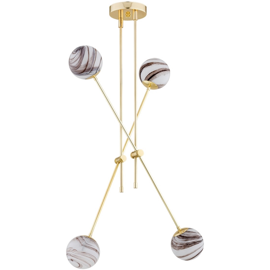 Argon 1840 - Viseći luster ABSOS 4xE14/7W/230V alabaster zl.