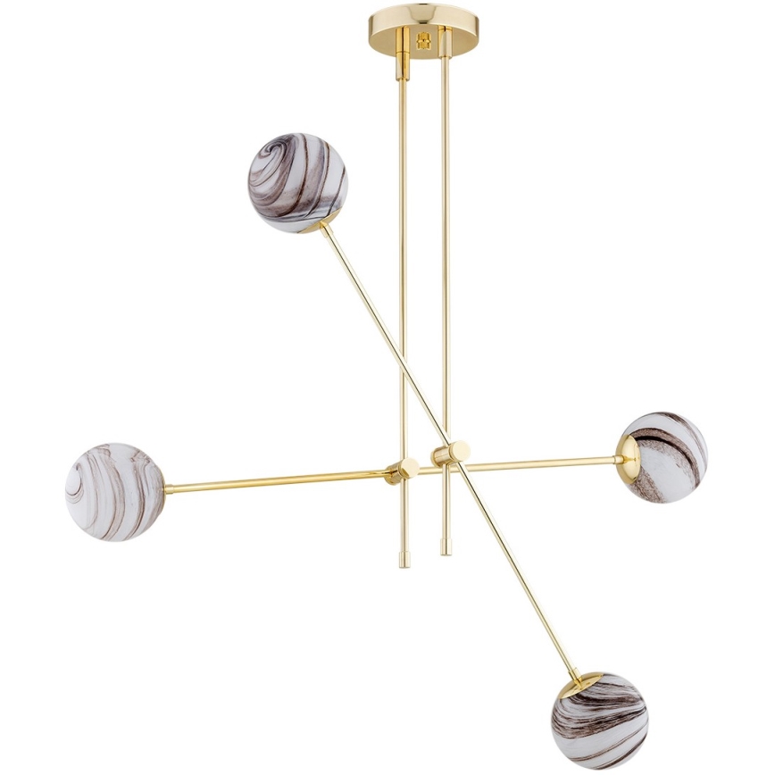 Argon 1840 - Viseći luster ABSOS 4xE14/7W/230V alabaster zl.