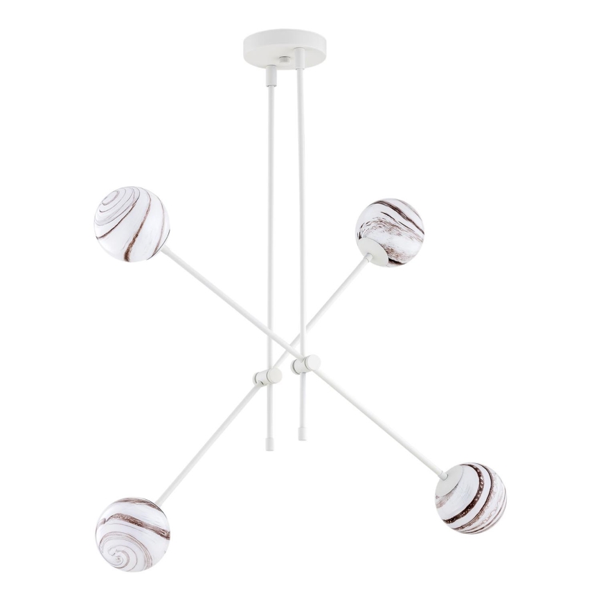 Argon 1841 - Viseći luster ABSOS 4xE14/7W/230V alabaster bela