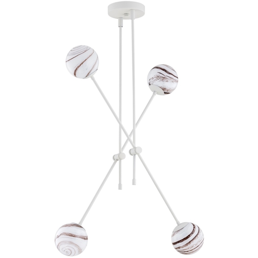Argon 1841 - Viseći luster ABSOS 4xE14/7W/230V alabaster bela