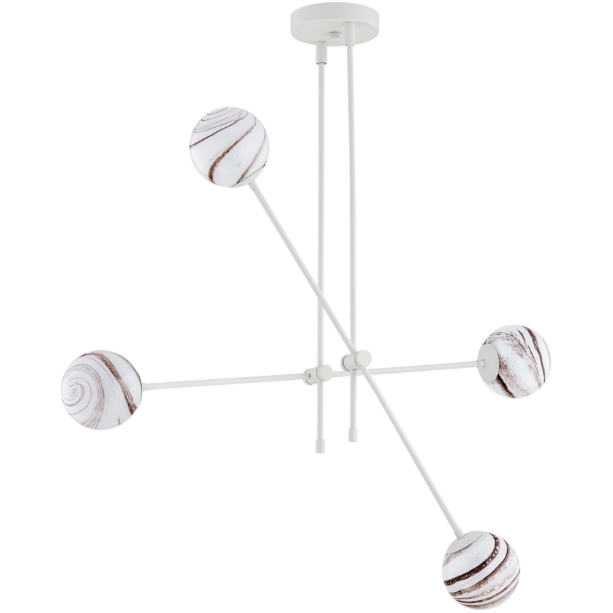 Argon 1841 - Viseći luster ABSOS 4xE14/7W/230V alabaster bela