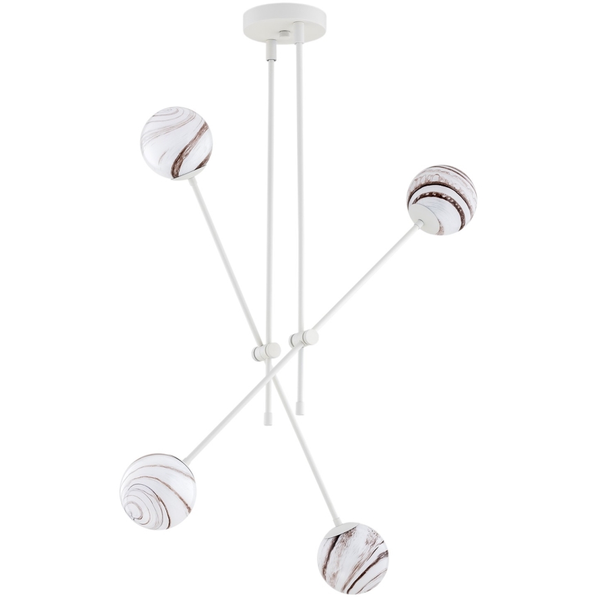 Argon 1841 - Viseći luster ABSOS 4xE14/7W/230V alabaster bela
