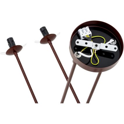 Argon 1842 - Viseći luster ABSOS 4xE14/7W/230V alabaster braon