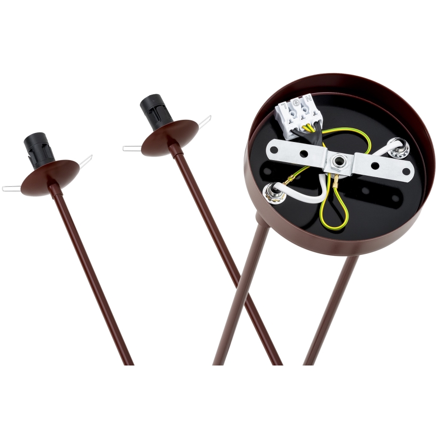Argon 1842 - Viseći luster ABSOS 4xE14/7W/230V alabaster braon