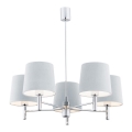 Argon 2076 - Viseći luster BOLZANO 5xE27/15W/230V siv