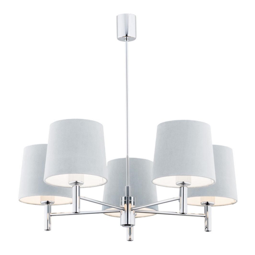 Argon 2076 - Viseći luster BOLZANO 5xE27/15W/230V siv