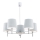 Argon 2076 - Viseći luster BOLZANO 5xE27/15W/230V siv
