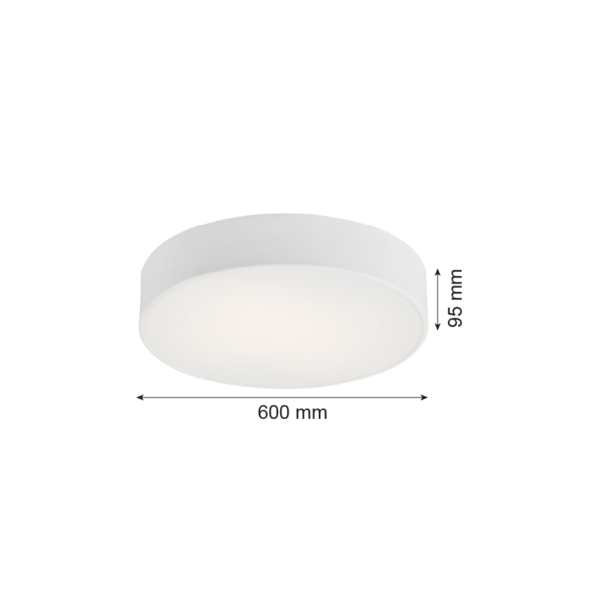 Argon 2082 - Plafonjera DARLING 5xE27/15W/230V pr. 60 cm bela
