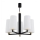 Argon 2114 - Viseći luster CAMELOT PLUS 5xE27/15W/230V crni/bela/zl.