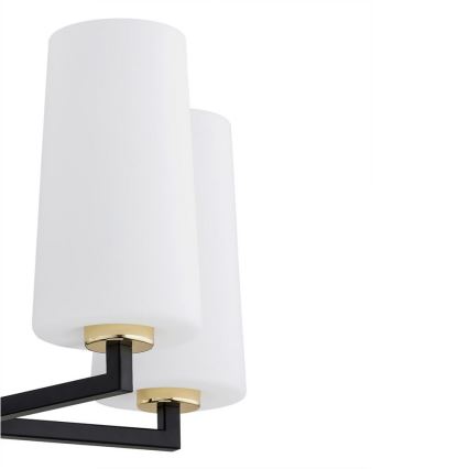 Argon 2114 - Viseći luster CAMELOT PLUS 5xE27/15W/230V crni/bela/zl.