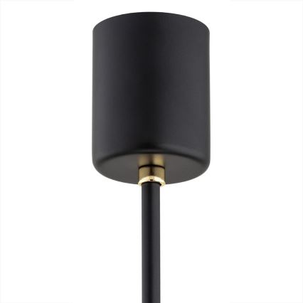 Argon 2114 - Viseći luster CAMELOT PLUS 5xE27/15W/230V crni/bela/zl.