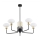 Argon 2128 - Viseći luster RAVELLO 5xE14/15W/230V crni/zl.