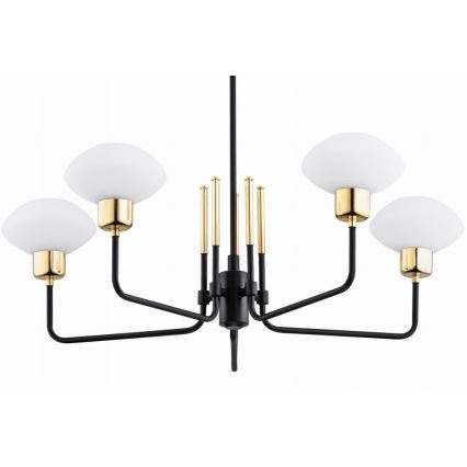Argon 2128 - Viseći luster RAVELLO 5xE14/15W/230V crni/zl.