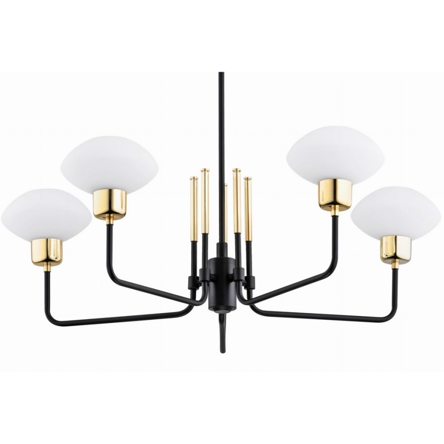 Argon 2128 - Viseći luster RAVELLO 5xE14/15W/230V crni/zl.