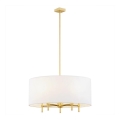 Argon 2132 - Luster na sajli ABBANO 5xE14/7W/230V mesing/bela