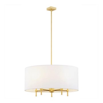 Argon 2132 - Luster na sajli ABBANO 5xE14/7W/230V mesing/bela