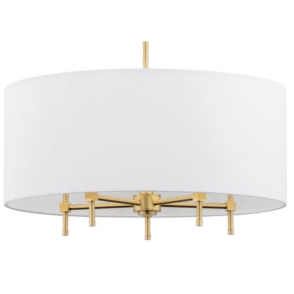 Argon 2132 - Luster na sajli ABBANO 5xE14/7W/230V mesing/bela