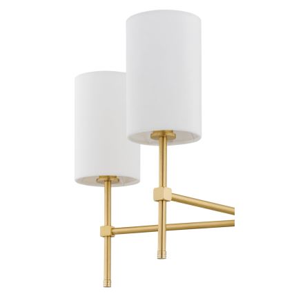 Argon 2134 - Viseći luster ABRUZZO 5xE14/15W/230V mesing/bela
