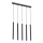 Argon 2137 - Luster na sajli ETNA 5xG9/6W/230V crni