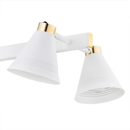 Argon 2551 - Viseći luster AVALONE 6xE27/15W/230V bela/zl.