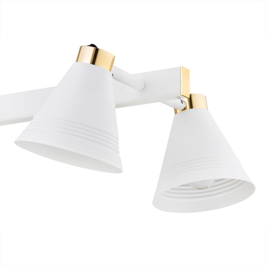 Argon 2551 - Viseći luster AVALONE 6xE27/15W/230V bela/zl.