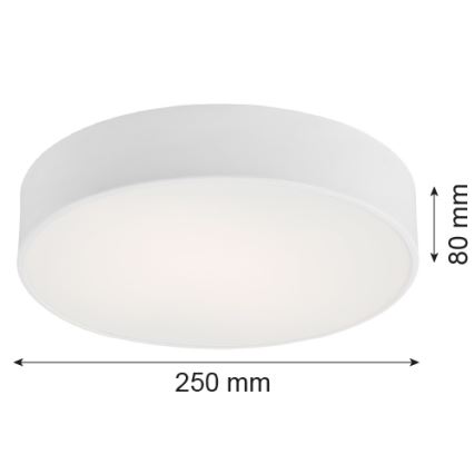 Argon 3082 - Plafonsko svetlo DARLING 2xE27/15W/230V prečnik 25 cm belo