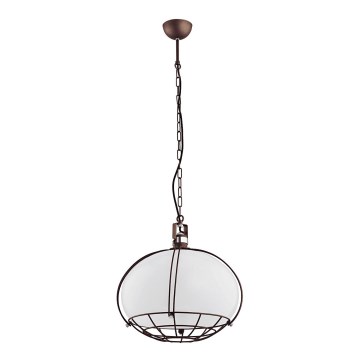 Argon 3163 - Luster na lancu MONDEGO 1xE27/15W/230V bakrena