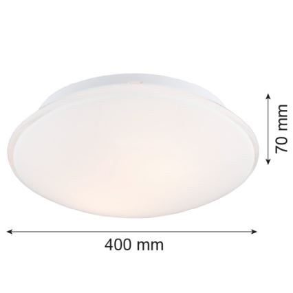 Argon 3224 - Plafonjera GIN 3xE27/15W/230V beli