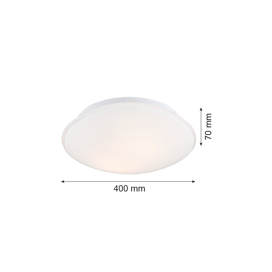 Argon 3224 - Plafonjera GIN 3xE27/15W/230V beli