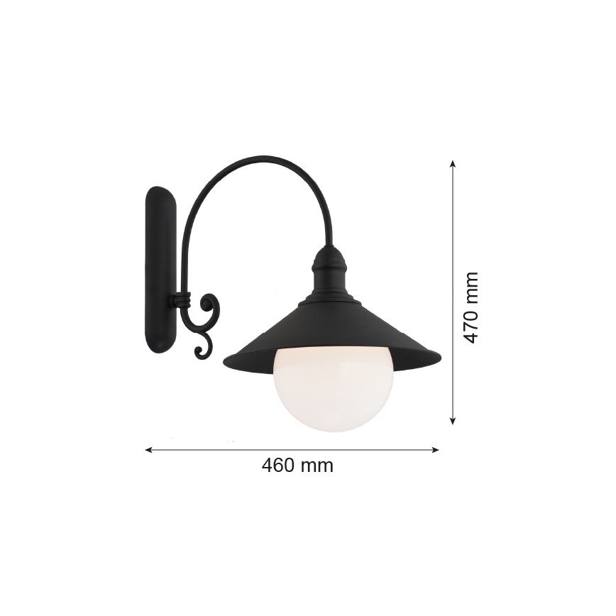 Argon 3286 - Zidna lampa ERBA BIS 1xE27/60W/230V