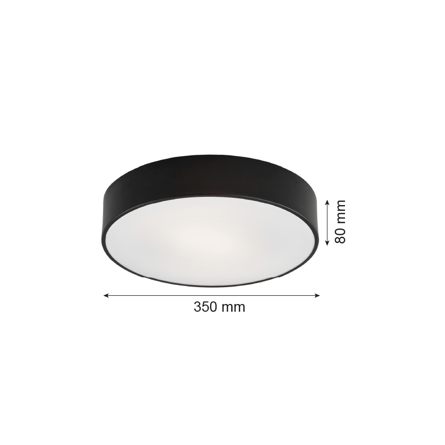Argon 3570  - LED Plafonjera DARLING LED/25W/230V pr. 35 cm crno