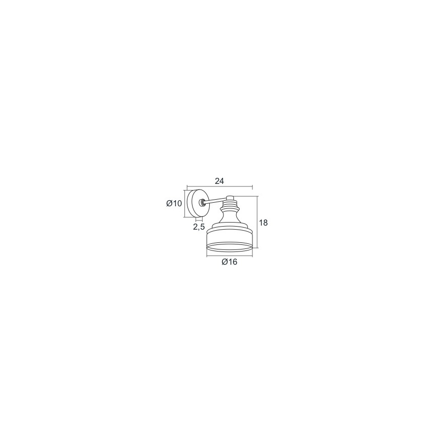 Argon 3796 - LED Zidna lampa TULUZA LED/5W/230V