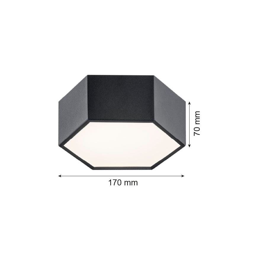 Argon 3824 - LED Plafonjera ARIZONA LED/9W/230V crno