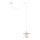 Argon 3834 - Luster na sajli CORSO 1xE27/15W/230V beli