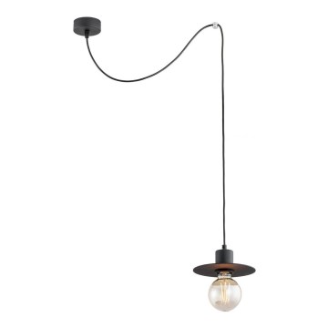 Argon 3835 - Luster na sajli CORSO 1xE27/15W/230V crno