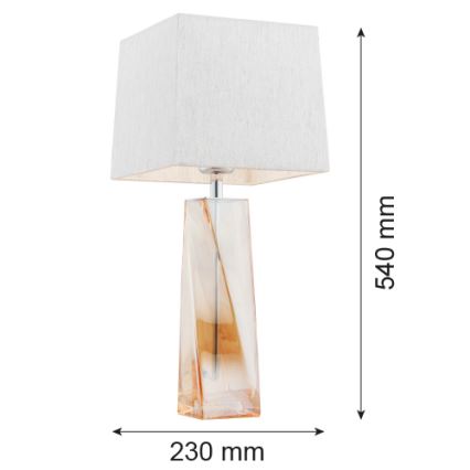 Argon 3840 - Stona lampa LILLE 1xE27/15W/230V beli