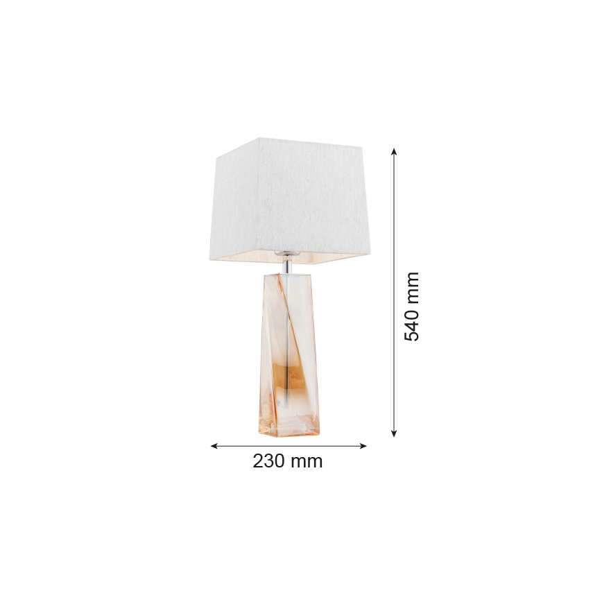 Argon 3840 - Stona lampa LILLE 1xE27/15W/230V beli