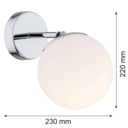 Argon 3988 - Zidna lampa SATELITE 1xE27/15W/230V sjajni krom