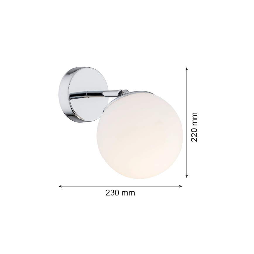 Argon 3988 - Zidna lampa SATELITE 1xE27/15W/230V sjajni krom