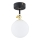 Argon 4003 - Nadgradni luster za kupatilo LATINA 1xE14/7W/230V IP44 crno/mesing